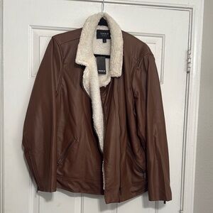 Torrid Cream Teddy Jacket Plush Cozy Outerwear